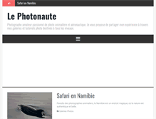 Tablet Screenshot of lephotonaute.fr